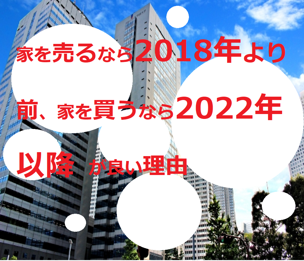 家を売るなら2018年より前、家を買うなら2022年以降が良い理由